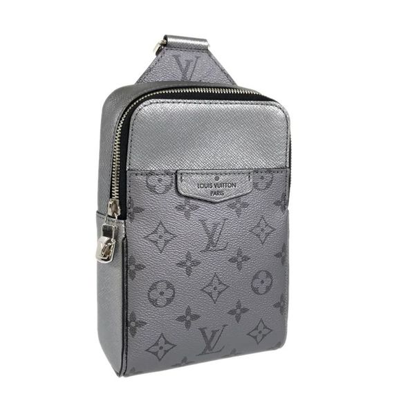 Louis Vuitton Body Bag Waist Pouch Gray PVC Leather - Picture 1 of 15